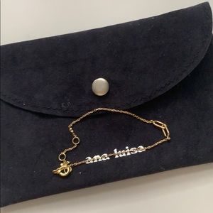 ana luisa uma chain bracelet gold